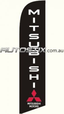 Mitsu1 Swooper Flags ONLY AVAIL TO MITSUBISHI DEALERS