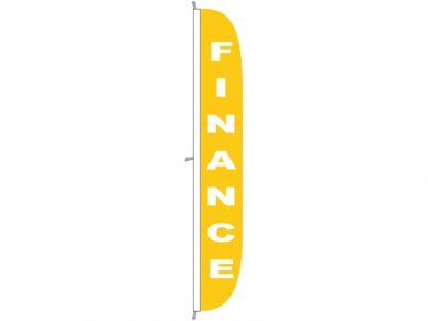Finance Yellow Vertical Flag